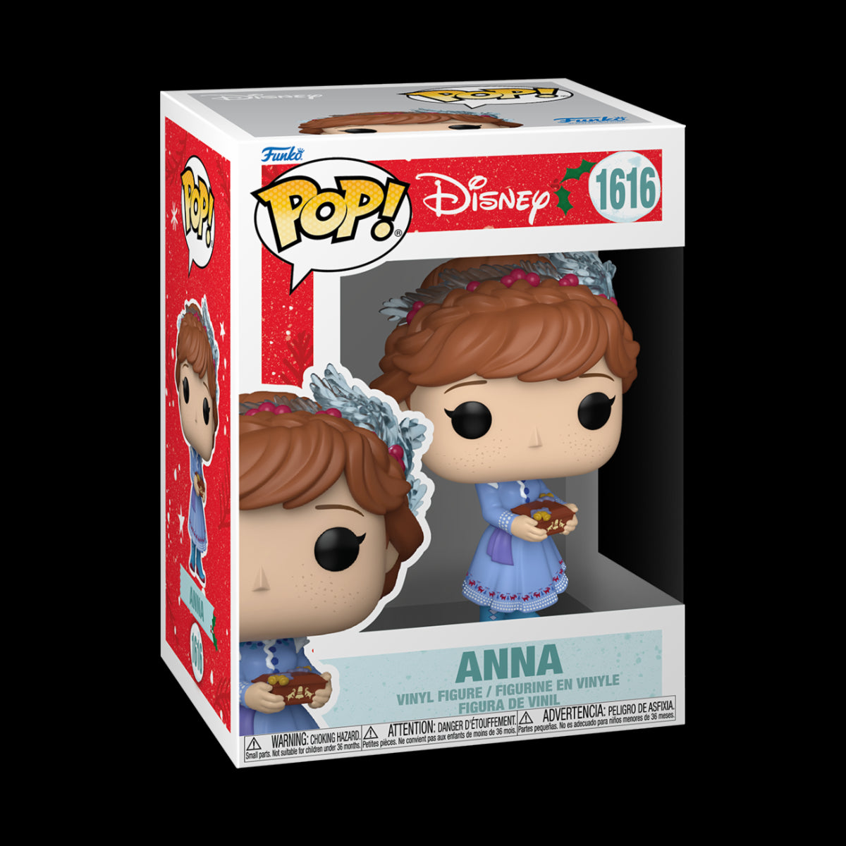 DISNEY: PRINCESS HOLIDAY - POP FUNKO VINYL FIGURE 1616 ANNA 9CM