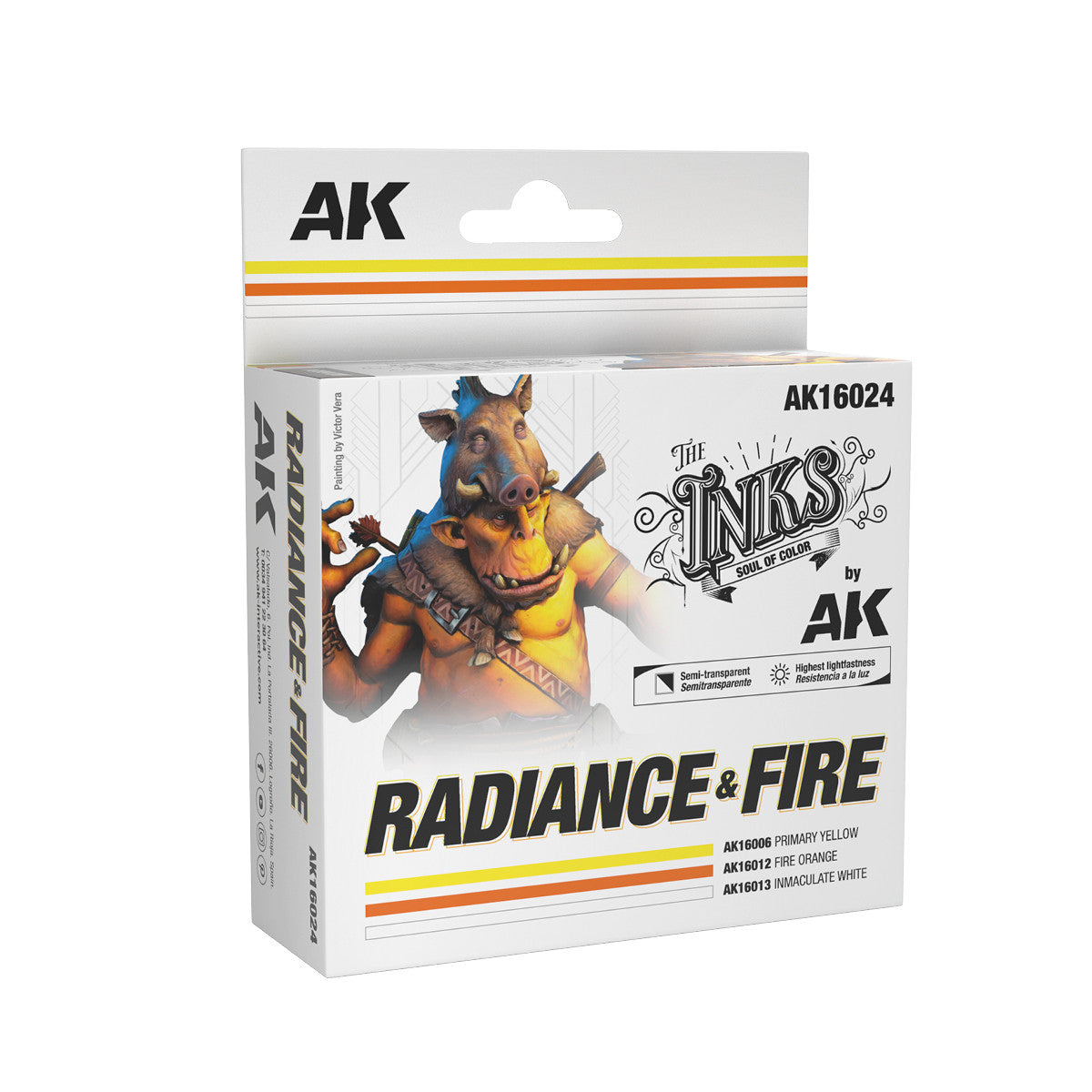 AK16024 - THE INKS SET - RADIANCE & FIRE - SET DA 3 COLORI (INKS)