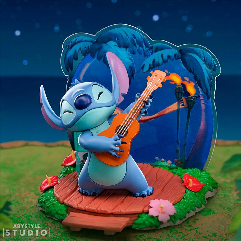 ABYFIG138 - DISNEY: LILO & STITCH - SUPER FIGURE COLLECTION - STITCH GUITAR 10CM