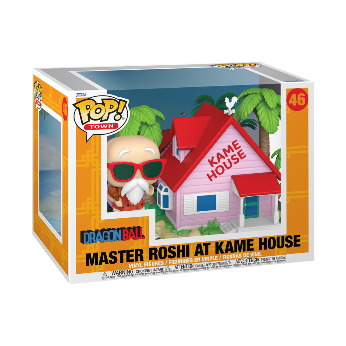 DRAGON BALL - POP FUNKO TOWN VINYL FIGURE 46 KAME HOUSE W/MASTER ROSHI