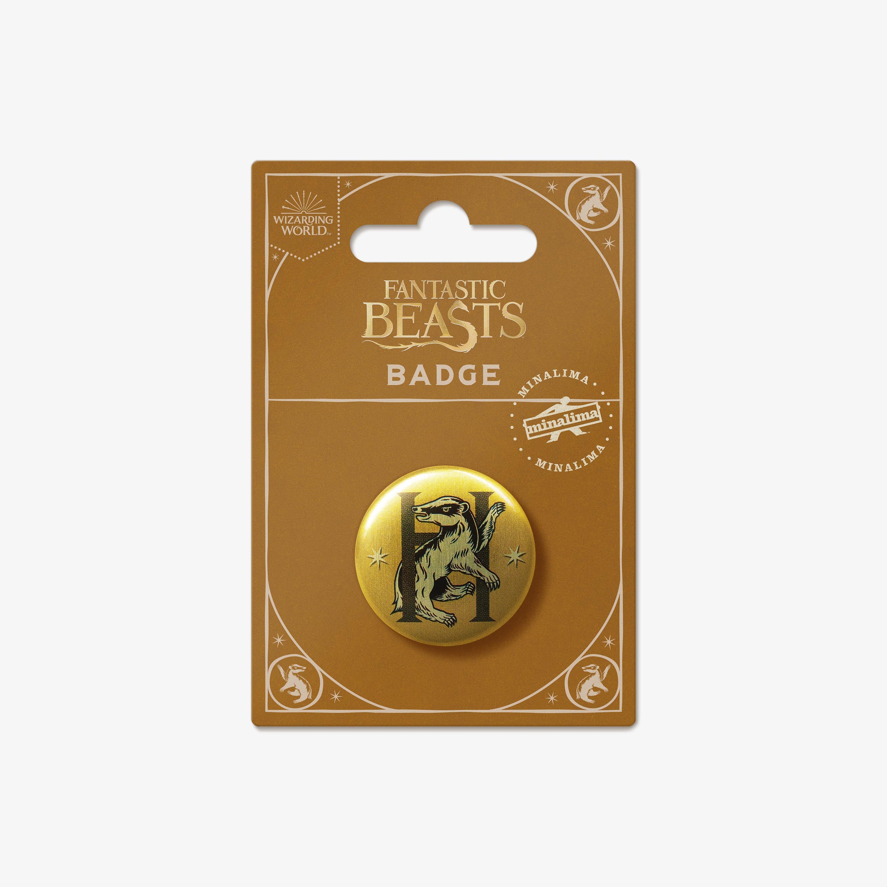 FBBB07 - HARRY POTTER - HOGWARTS: HUFFLEPUFF HOUSE BADGER - BADGE