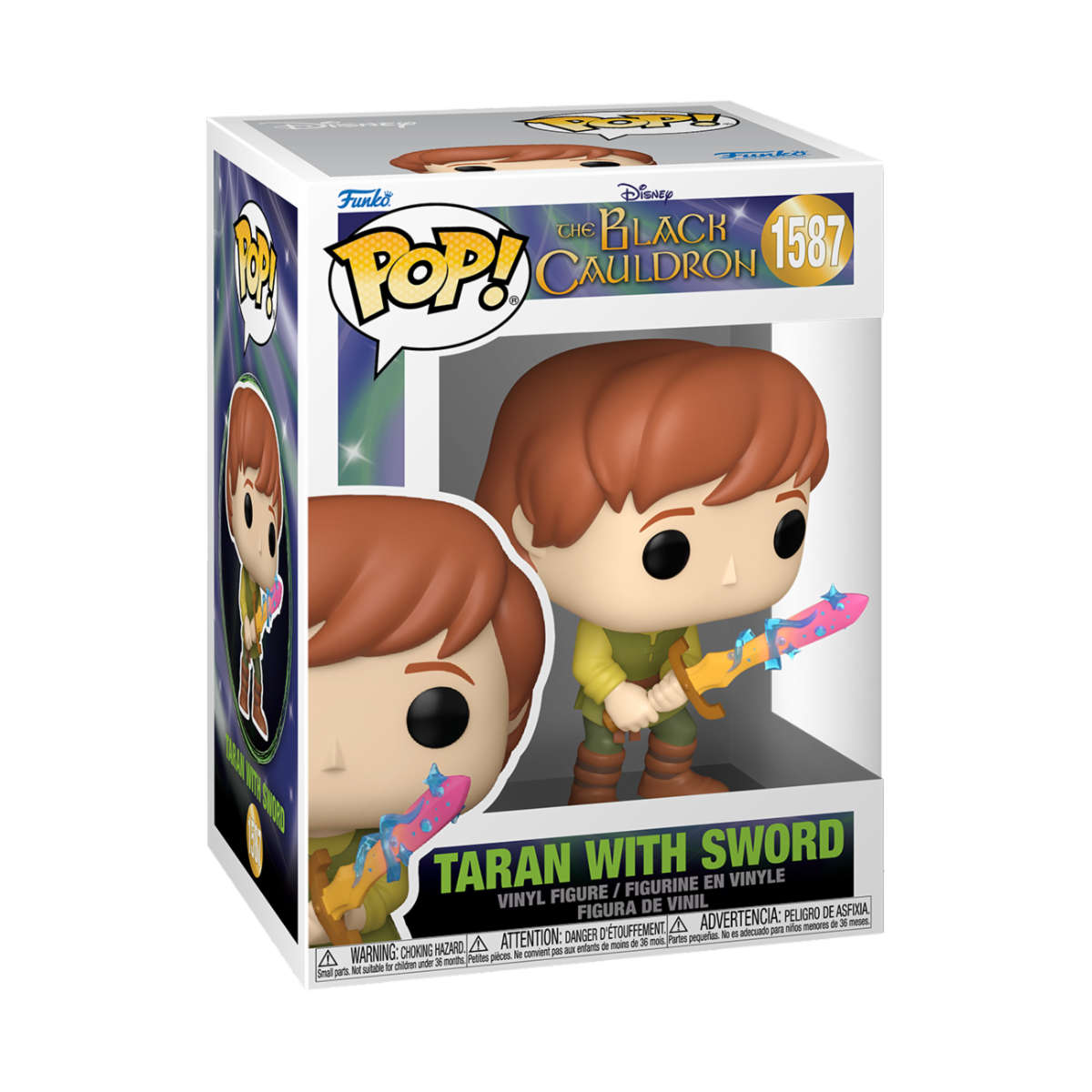 DISNEY: THE BLACK CAULDRON - POP FUNKO VINYL FIGURE 1587 TARAN W/SWORD 9CM