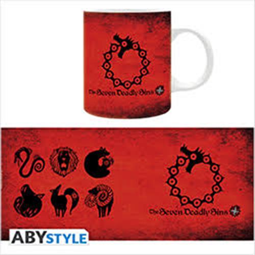 ABYMUG400 - THE SEVEN DEADLY SINS - TAZZA 320ML - EMBLEMS