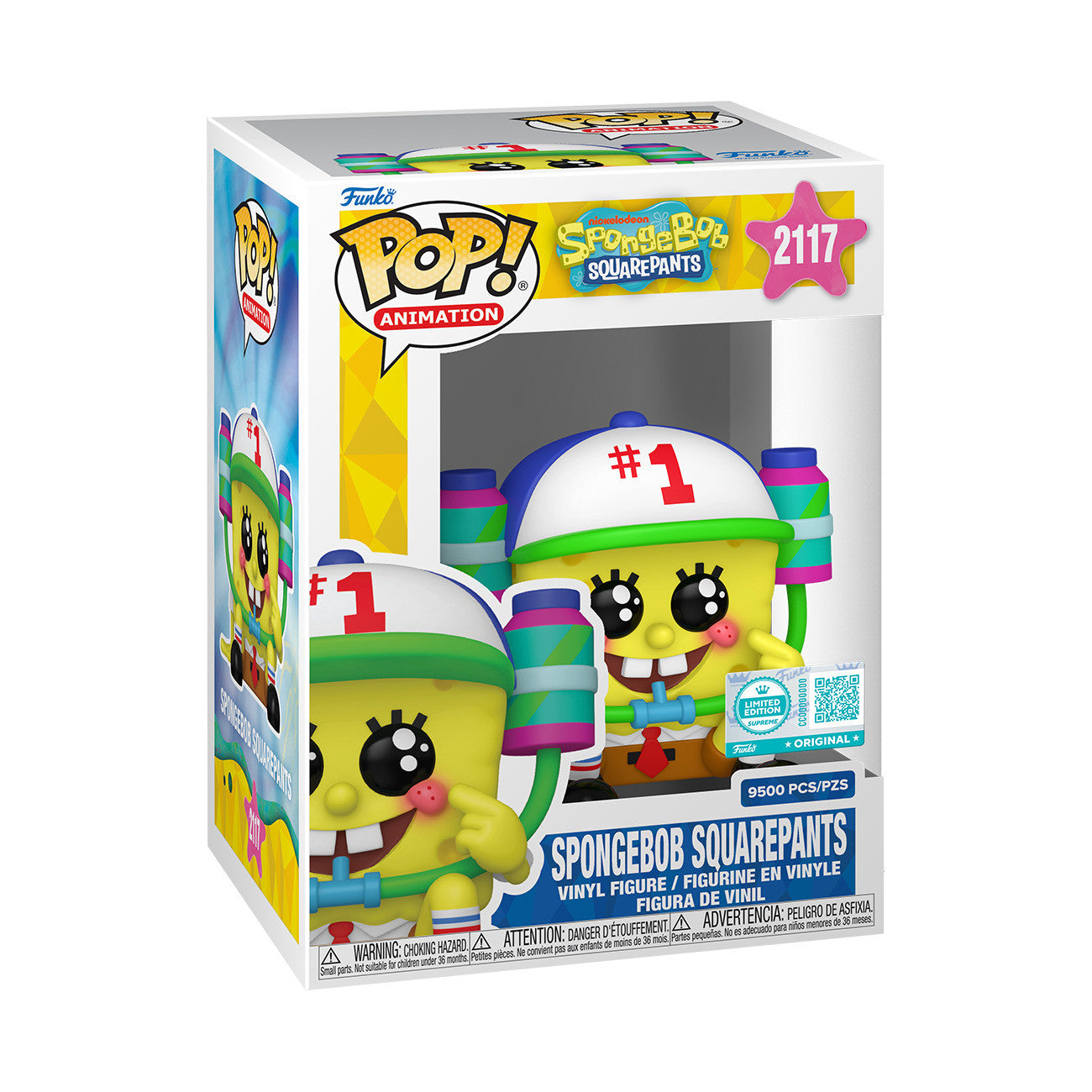 ANIMATION: SPONGEBOB - POP FUNKO VINYL FIGURE SUPREME - SPONGEBOB WITH HAT 9CM FUNSIDE EXCL