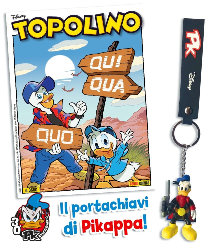 TOPOLINO 3680 CON PORTACHIAVI PK
