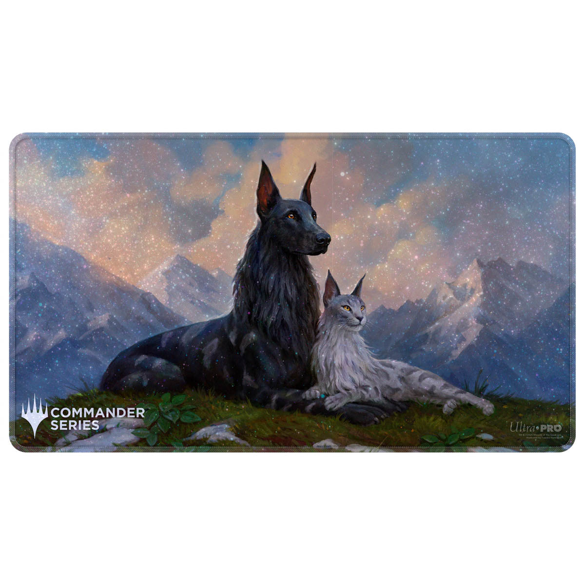 38929 - TAPPETINO - MAGIC: THE GATHERING - COMMANDER SERIES - STITCHED EDGE PLAYMAT - RIN AND SERI