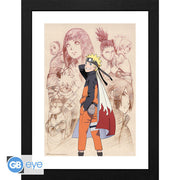 GBYDCOA027 - NARUTO SHIPPUDEN - FRAMED PRINT NARUTO AND HIS ALLIES (30X40)