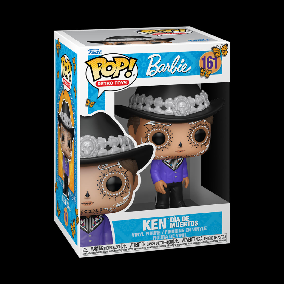 RETRO TOYS: BARBIE - POP FUNKO VINYL FIGURE 161 KEN DIA DE LOS MUERTOS 9CM