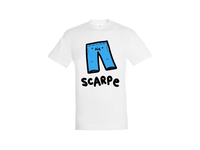 GIGACIAO - T-SHIRT - SIO SCARPE BIANCO (T-SHIRT XS)