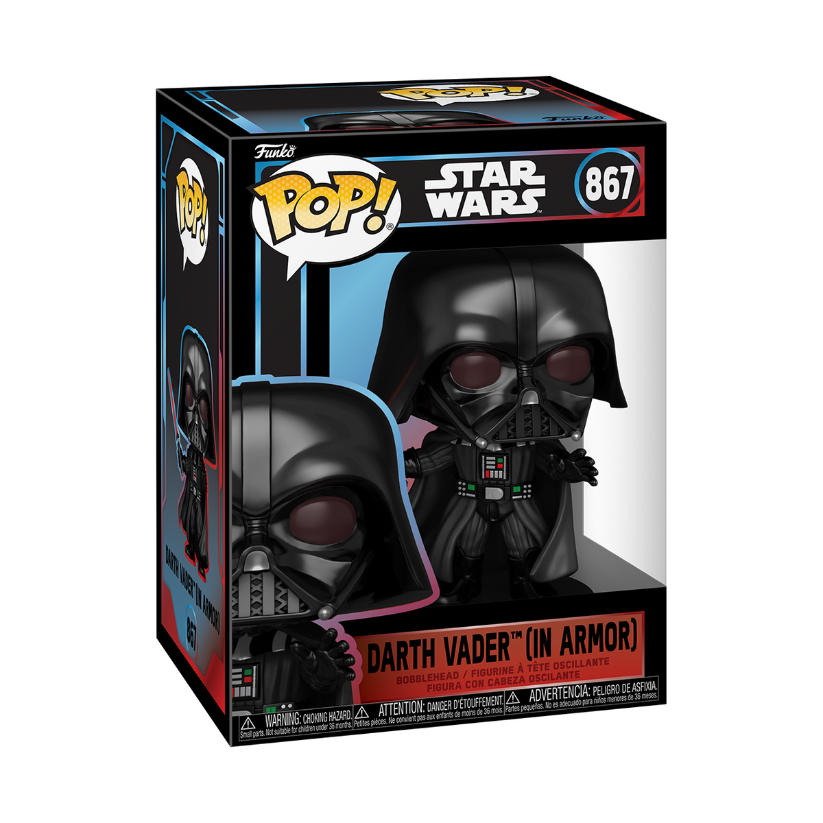 STAR WARS S11 - POP FUNKO VINYL FIGURE 867 DARTH VADER (IN ARMOR) 9CM