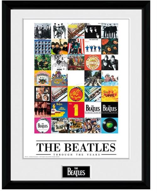 PFC231 - THE BEATLES - FRAMED POSTER (30.5X40.6) - THROUGH THE YEARS