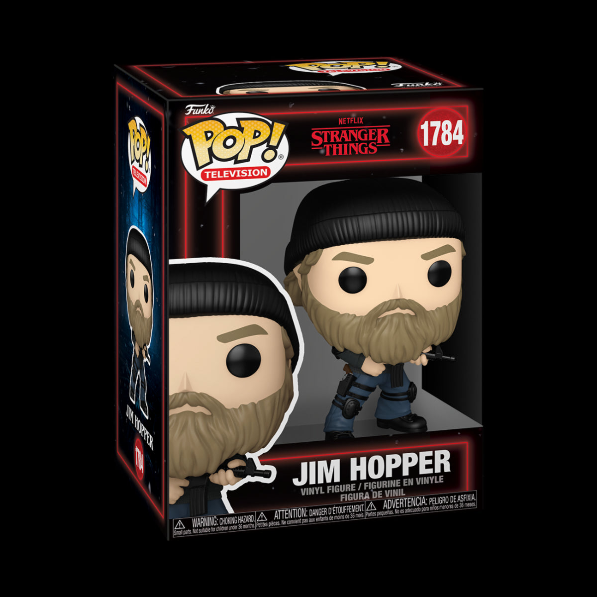 STRANGER THINGS - POP FUNKO VINYL FIGURE 1784 JIM HOPPER 9CM