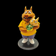 ZEROCALCARE - 3D COLLECTION - AMICO CINGHIALE CON FIGLIA - STATUA 10CM