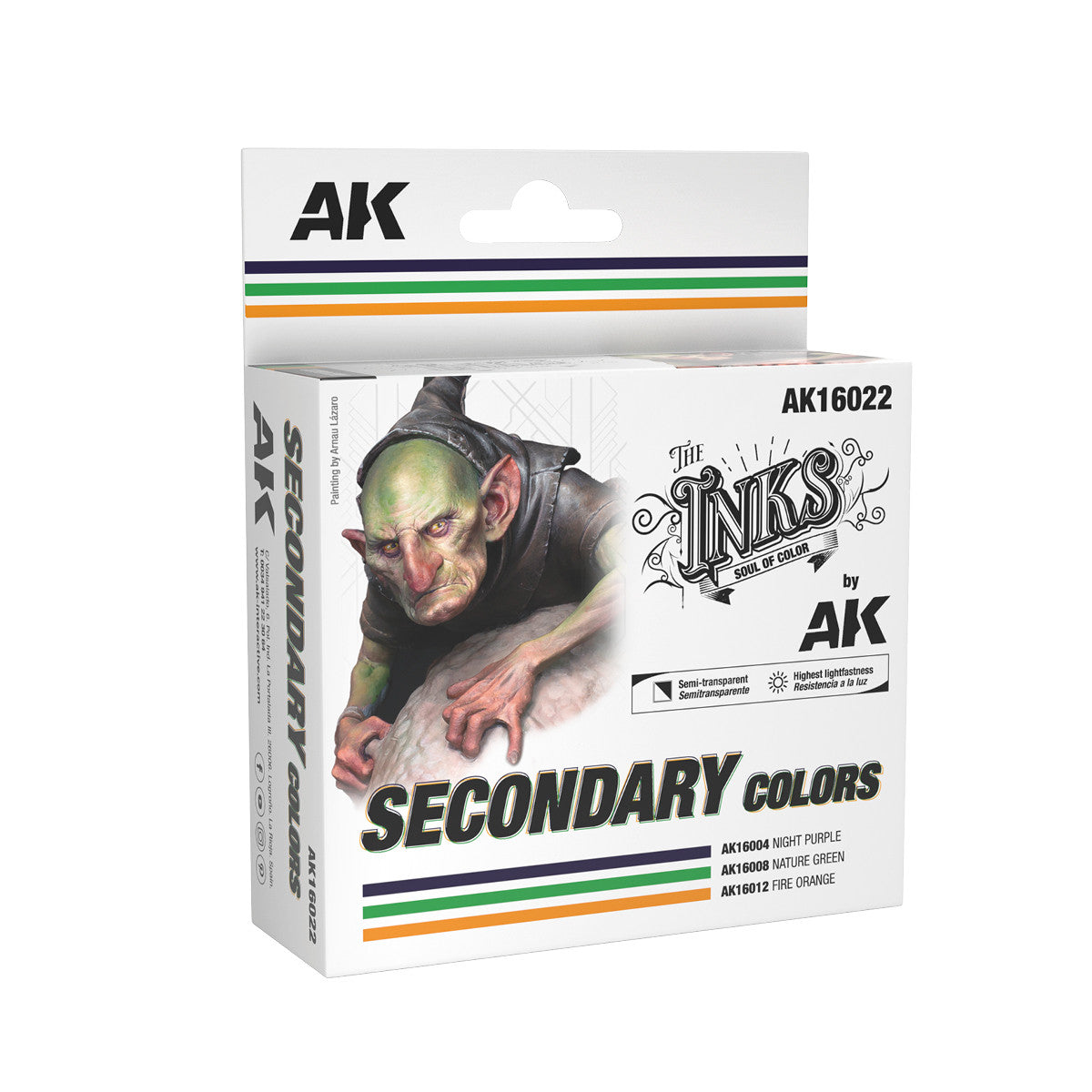 AK16022 - THE INKS SET - SECONDARY COLORS - SET DA 3 COLORI (INKS)