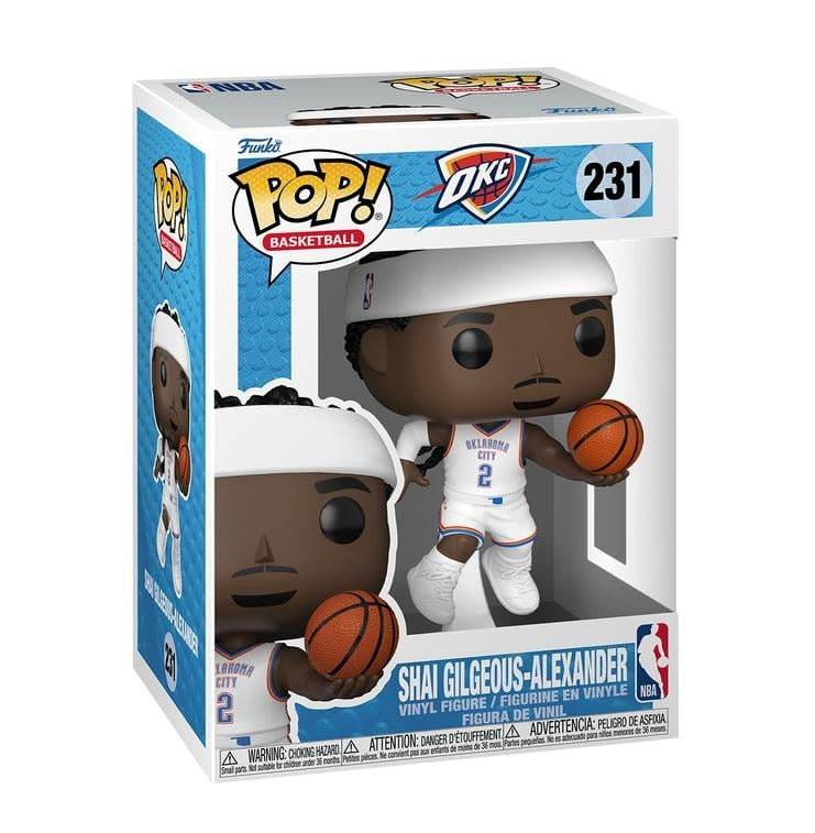 NBA - POP FUNKO VINYL FIGURE 231 SHAI GILGEOUS-ALEXANDER (HOME) (THUNDER) 9CM