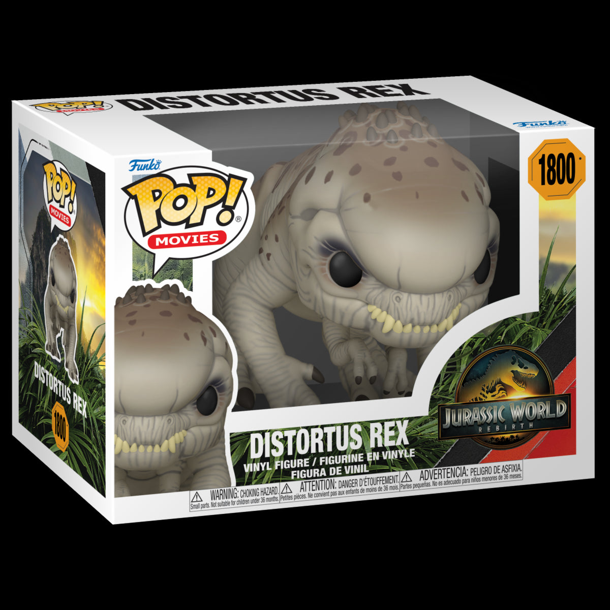 JURASSIC WORLD: REBIRTH - POP FUNKO VINYL FIGURE 1800 DISTORTUS REX 9CM