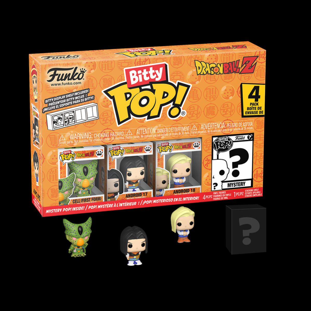 73024 - DRAGON BALL Z - FUNKO BITTY POP VINYL FIGURE - CELL (FIRST FORM) (4PK)