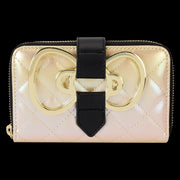 SANRIO - HELLO KITTY: 50TH ANNIVERSARY - PORTAFOGLIO CON ZIP - METALLIC GOLD