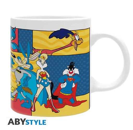 ABYMUGA335 - WARNER: 100TH ANNIVERSARY - LOONEY TUNES - TAZZA 320ML - DC COMICS MASH UP