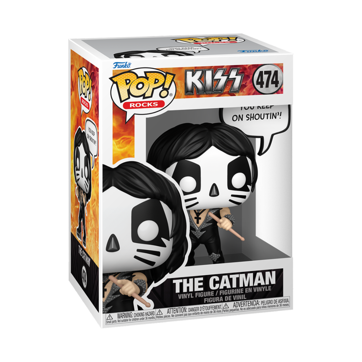 MUSIC: KISS - POP FUNKO VINYL FIGURE 474 THE CATMAN 9CM
