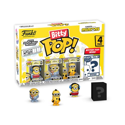 73037 - MINIONS - FUNKO BITTY POP VINYL FIGURE - ROLLER SKATING STUART (4PK)