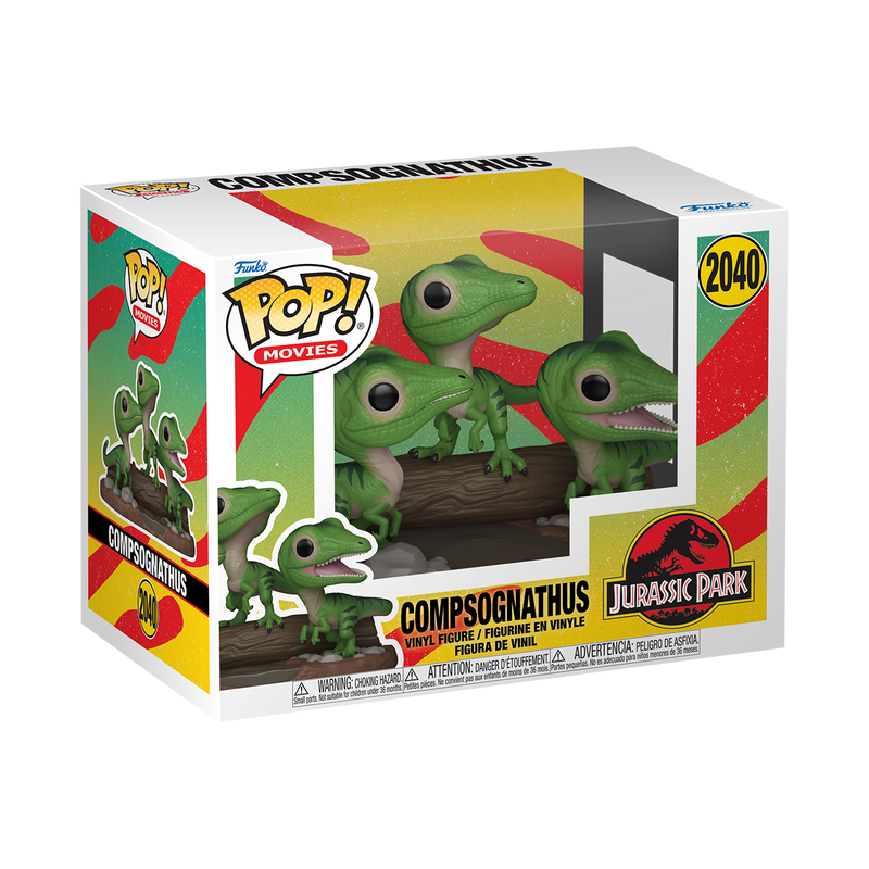 JURASSIC PARK S3 - POP FUNKO PREMIUM VINYL FIGURE 2040 COMPSOGNATHUS 9CM