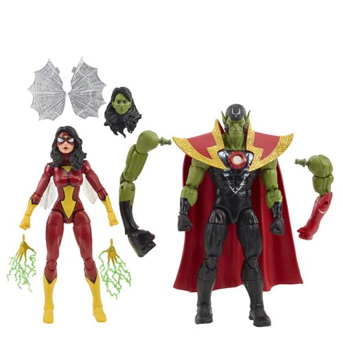 MARVEL LEGENDS - AVENGERS - SKRULL QUEEN & SUPER SKRULL - ACTION FIGURE 15CM