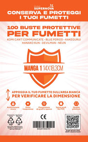 STUDIO SUPERNOVA - 100 BUSTE PROTETTIVE MANGA 1 (14,0 X 18,3)