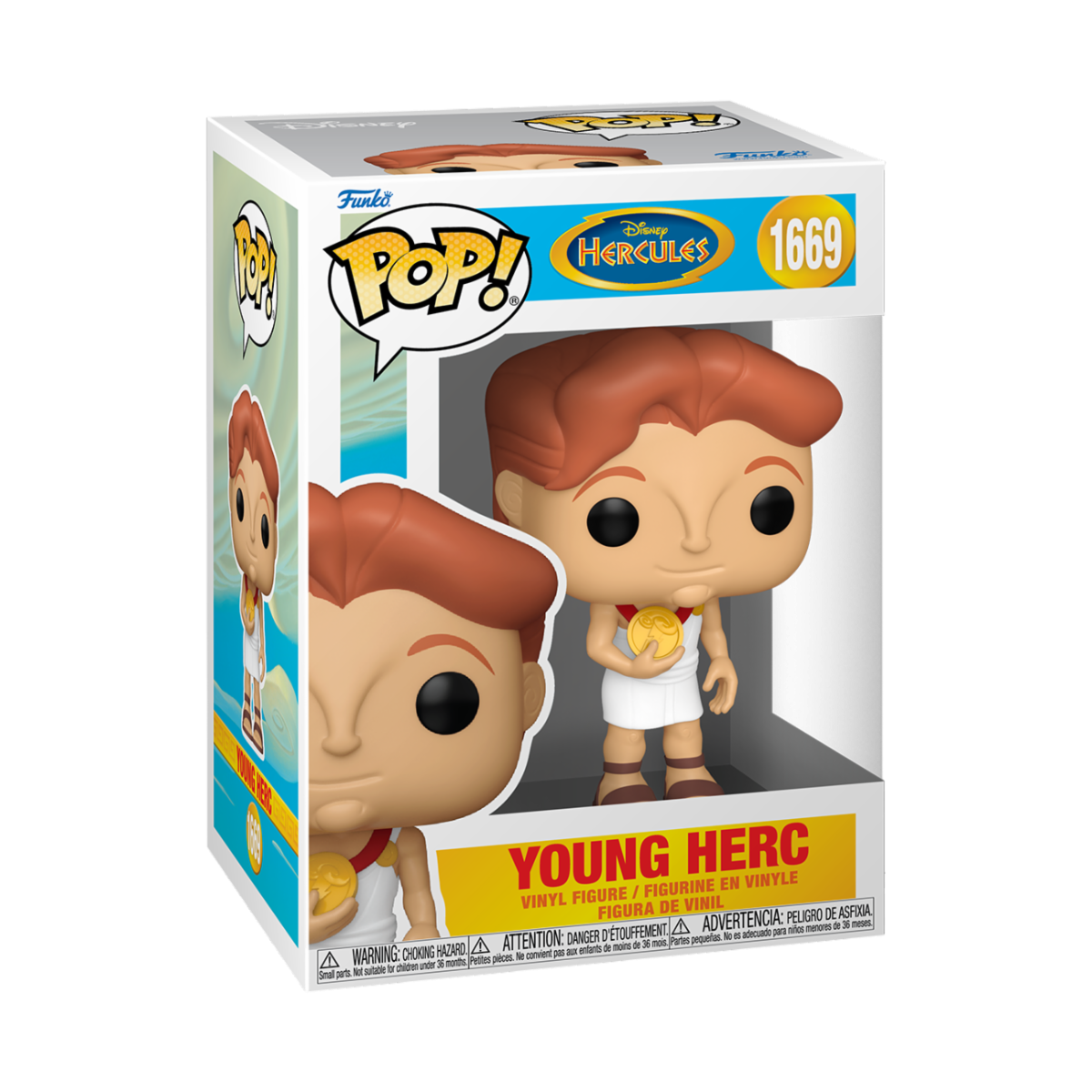 DISNEY - HERCULES 25TH ANNIVERSARY - POP FUNKO VINYL FIGURE 1669 YOUNG HERC 9CM