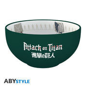 ABYBOL066 - ATTACK ON TITAN - BOWL 600 ML - EMBLEMS S3 CARDBOARD