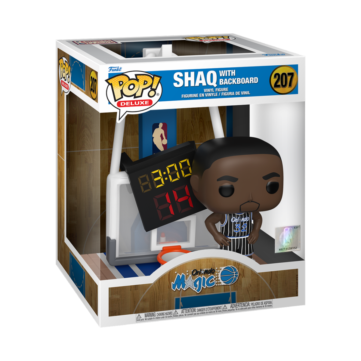 NBA - POP FUNKO DELUXE VINYL FIGURE 207 SHAQ W/BACKBOARD 15CM