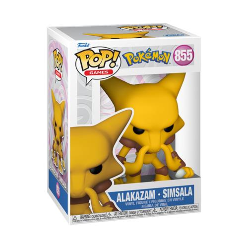 POKEMON - POP FUNKO VINYL FIGURE 855 ALAKAZAM (EMEA) 9CM