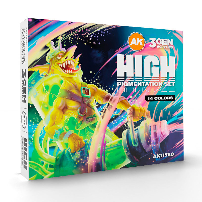 AK11780 - 3GEN ACRYLICS - HIGH PIGMENTATION SET - SET DA 14 COLORI