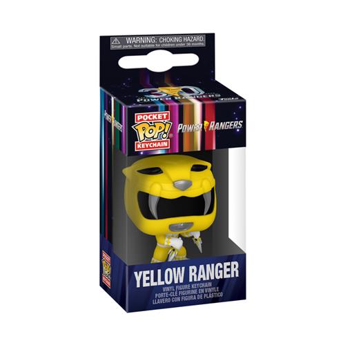 POWER RANGERS: 30TH ANNIVERSARY - KEYCHAIN - YELLOW RANGER 4CM