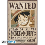 ABYDCO583 - ONE PIECE - WANTED LUFFY NEW (91,5X61)