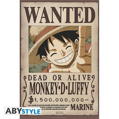 ABYDCO583 - ONE PIECE - WANTED LUFFY NEW (91,5X61)