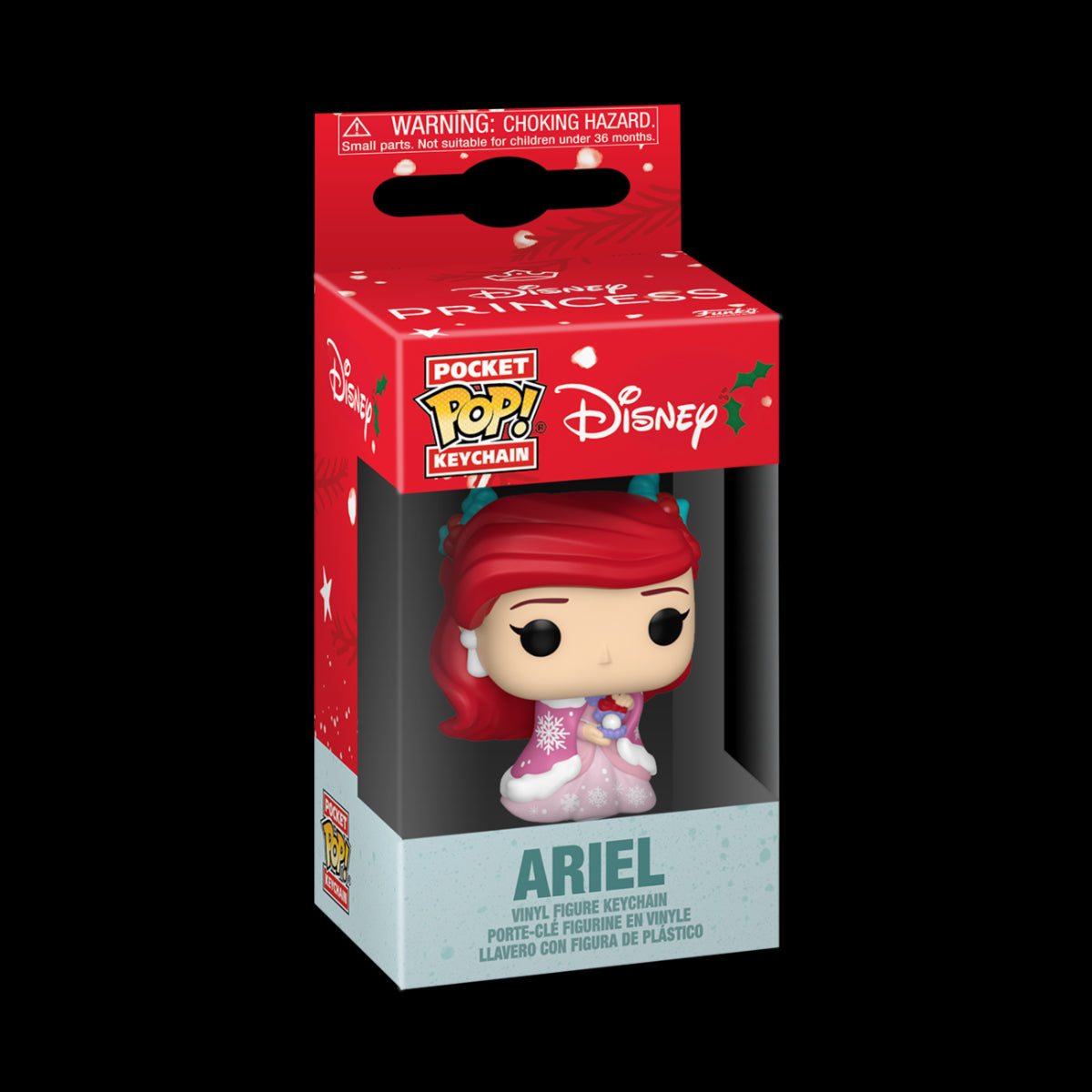 DISNEY: PRINCESS HOLIDAY - KEYCHAIN - ARIEL 4CM