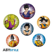 ABYACC473 - DRAGON BALL: SUPER HERO- 6-PACK BADGES - CHARACTERS