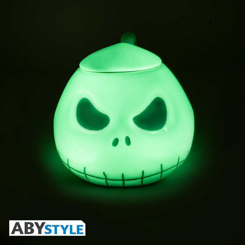ABYMUGA423 - NIGHTMARE BEFORE XMAS - MUG 3D - JACK GLOW IN THE DARK