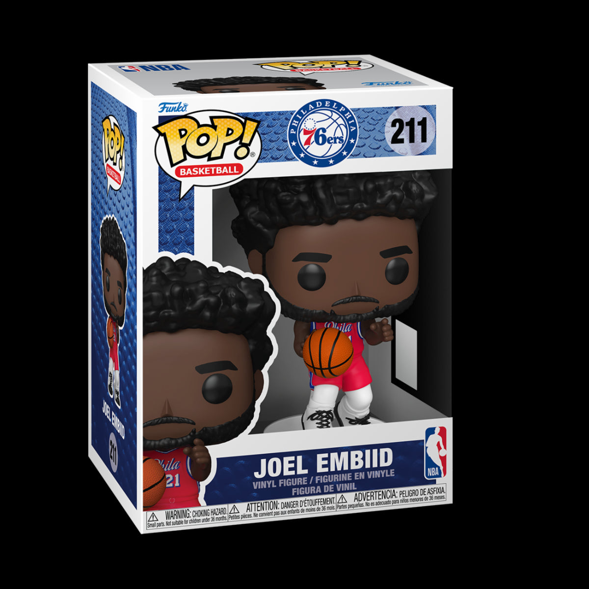 SPORTS: NBA - POP FUNKO VINYL FIGURE 211 JOEL EMBIID (76ERS) 9CM