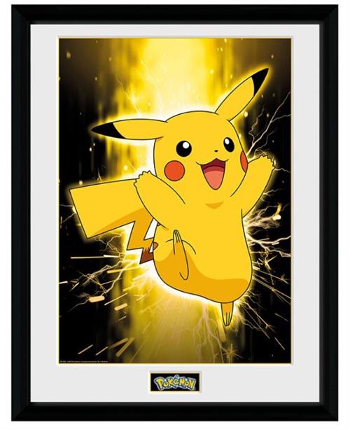 PFC3284 - POKEMON - FRAMED POSTER (30.5X40.6) - PIKACHU