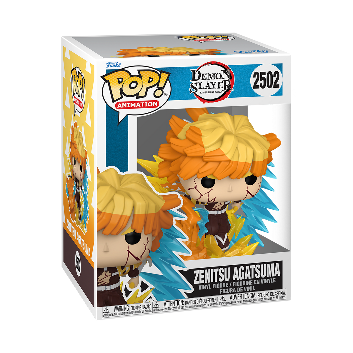 DEMON SLAYER MOVIE 1 - POP FUNKO PREMIUM VINYL FIGURE 2502 ZENITSU AGATSUMA REGULAR 9CM