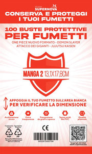 STUDIO SUPERNOVA - 100 BUSTE PROTETTIVE MANGA 2 (13,1 X 17,8)