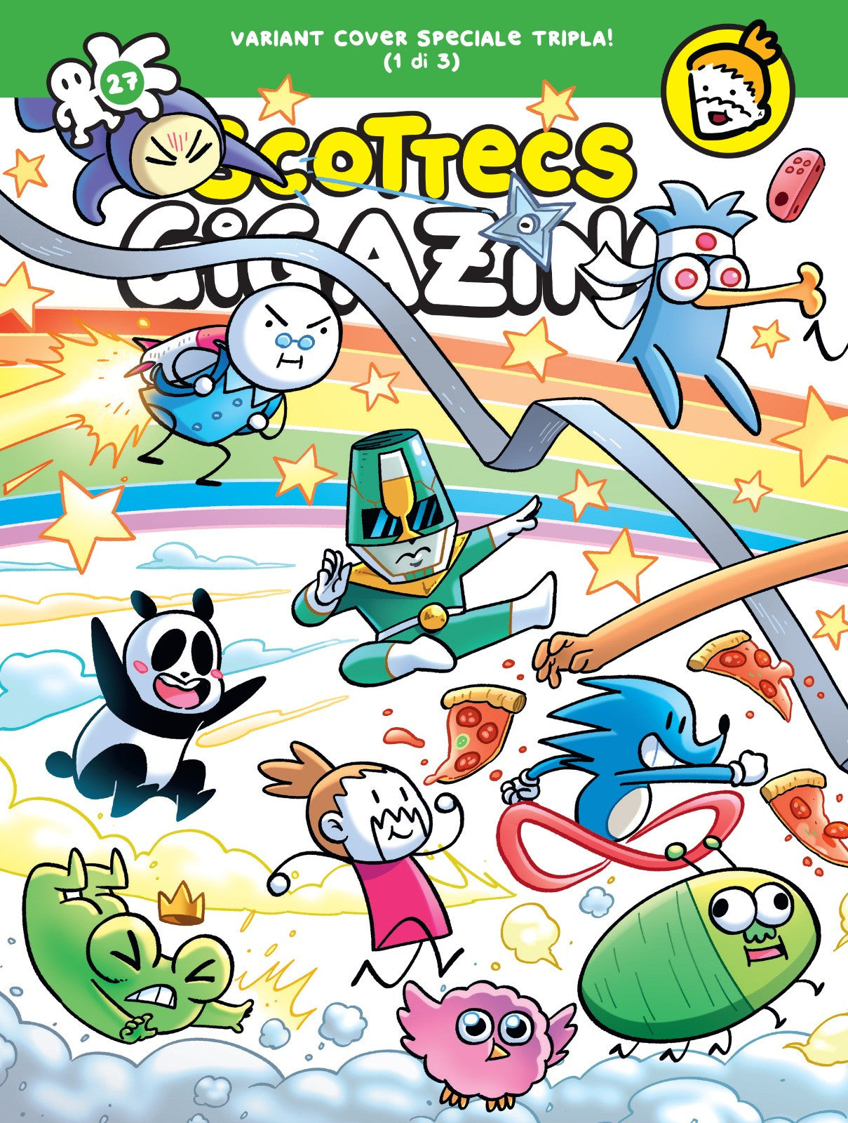 SCOTTECS GIGAZINE 27 - VARIANT LIMITATA ESCLUSIVA FUMETTERIE - 1 DI 3
