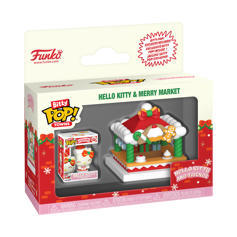 SANRIO HOLIDAY 2026 - POP FUNKO BITTY TOWN VINYL FIGURE - HELLO KITTY & MERRY MARKET