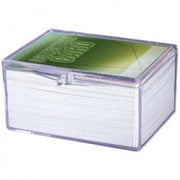 43005 - HINGED CLEAR BOX - SCATOLA TRASPARENTE CON CERNIERA 100 CARDS