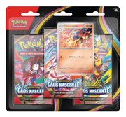 PK10401-I - POKEMON MEGAEVOLUZIONE M4 - BLISTER 3 BUSTINE + 1 CARD CAOS NASCENTE