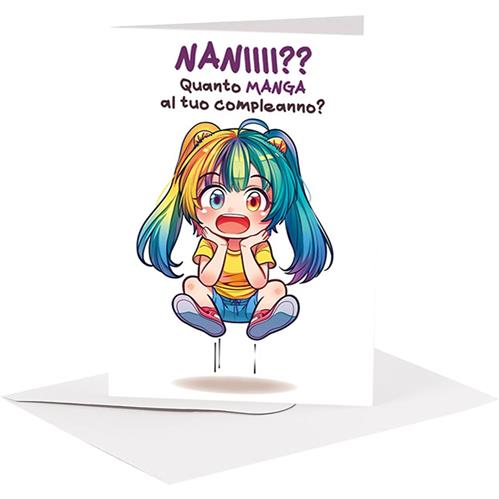 BIGLIETTO AUGURI - BA10 - MANGA NANI
