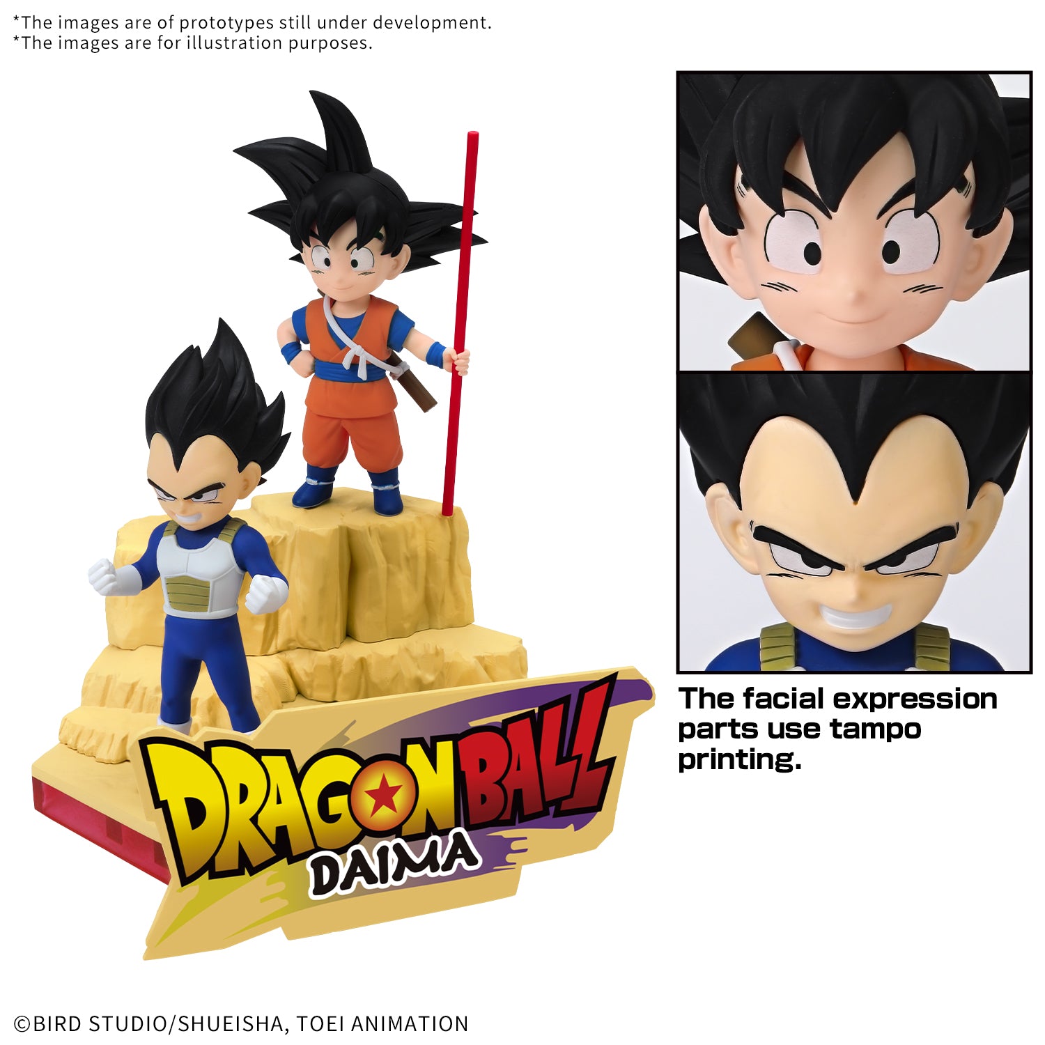MK68386 - DRAGON BALL- MODEL KIT VARI - DAIMA MODEL KIT SON GOKU (MINI) & VEGETA (MINI) - MODEL KIT - Immagine 3