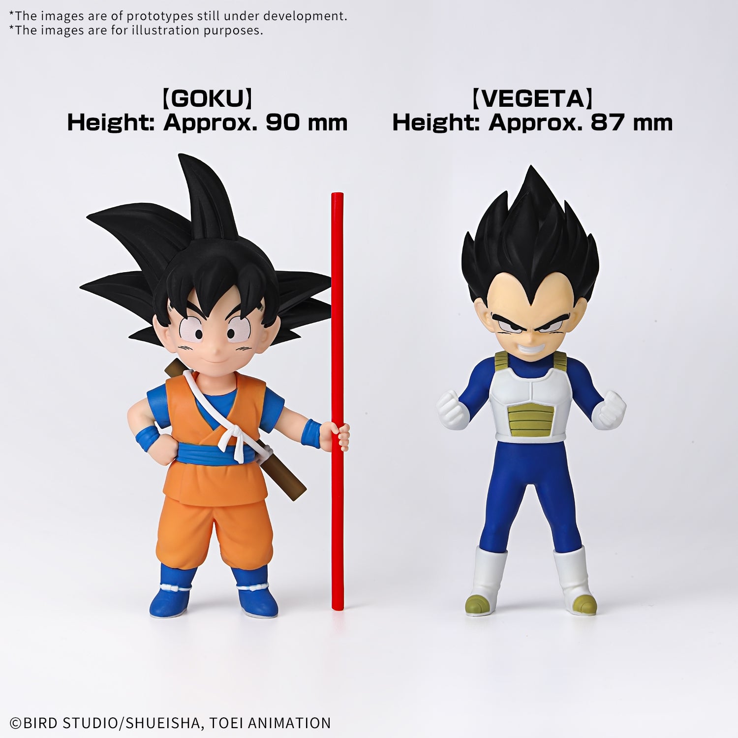 MK68386 - DRAGON BALL- MODEL KIT VARI - DAIMA MODEL KIT SON GOKU (MINI) & VEGETA (MINI) - MODEL KIT - Immagine 2